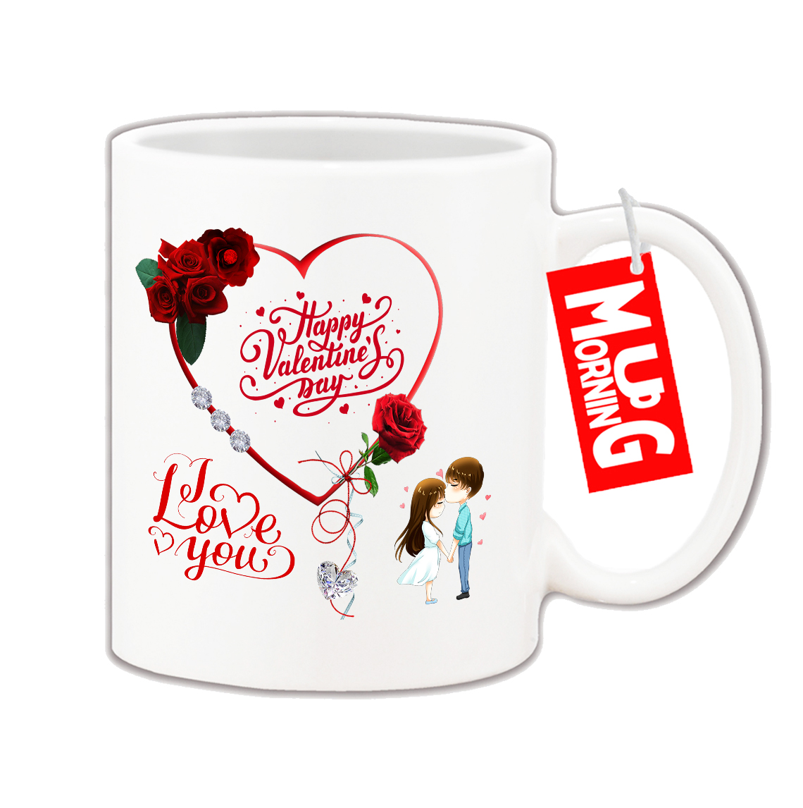 Love Mug - Happy Valentines Day - Two Cute Couple