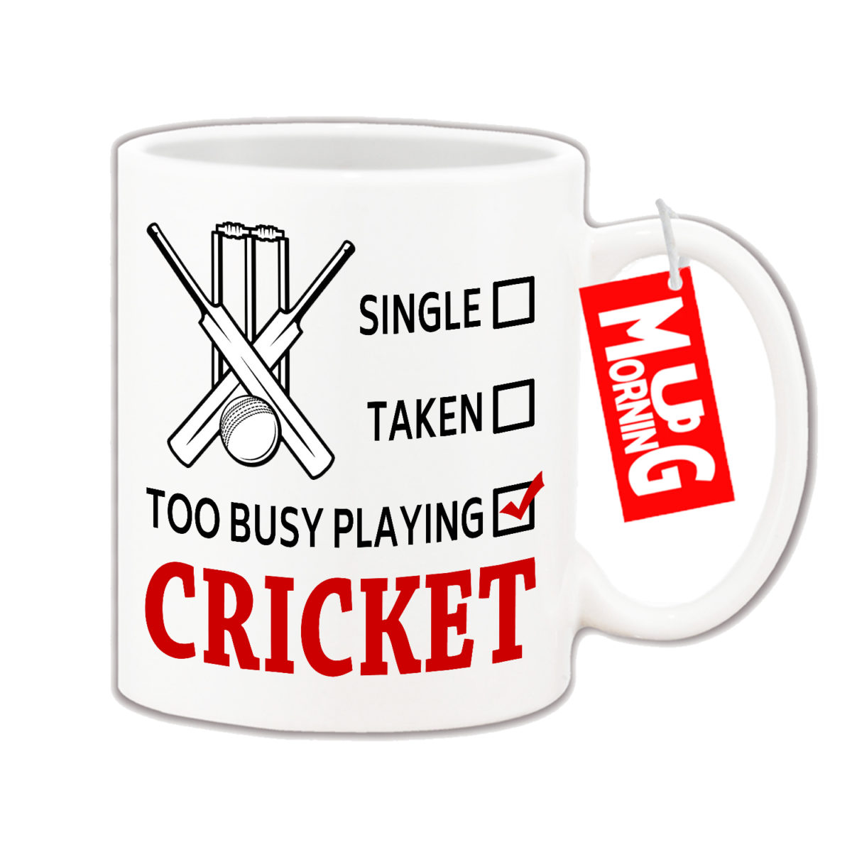 Cricket Mug - Too Busy Playing Cricket