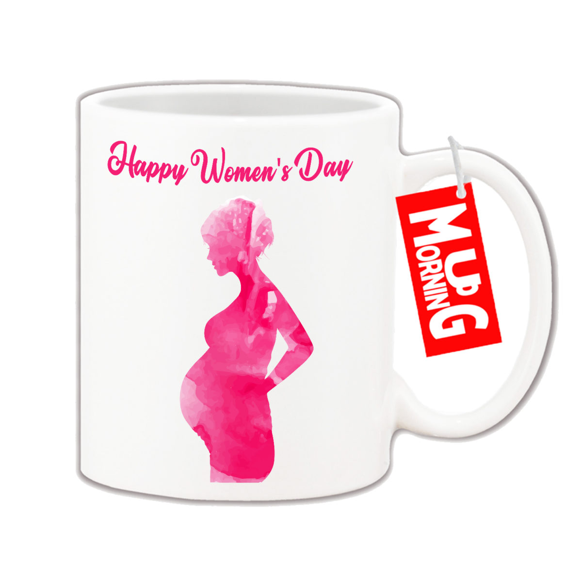 Womens Day Mug - Pregnant woman design