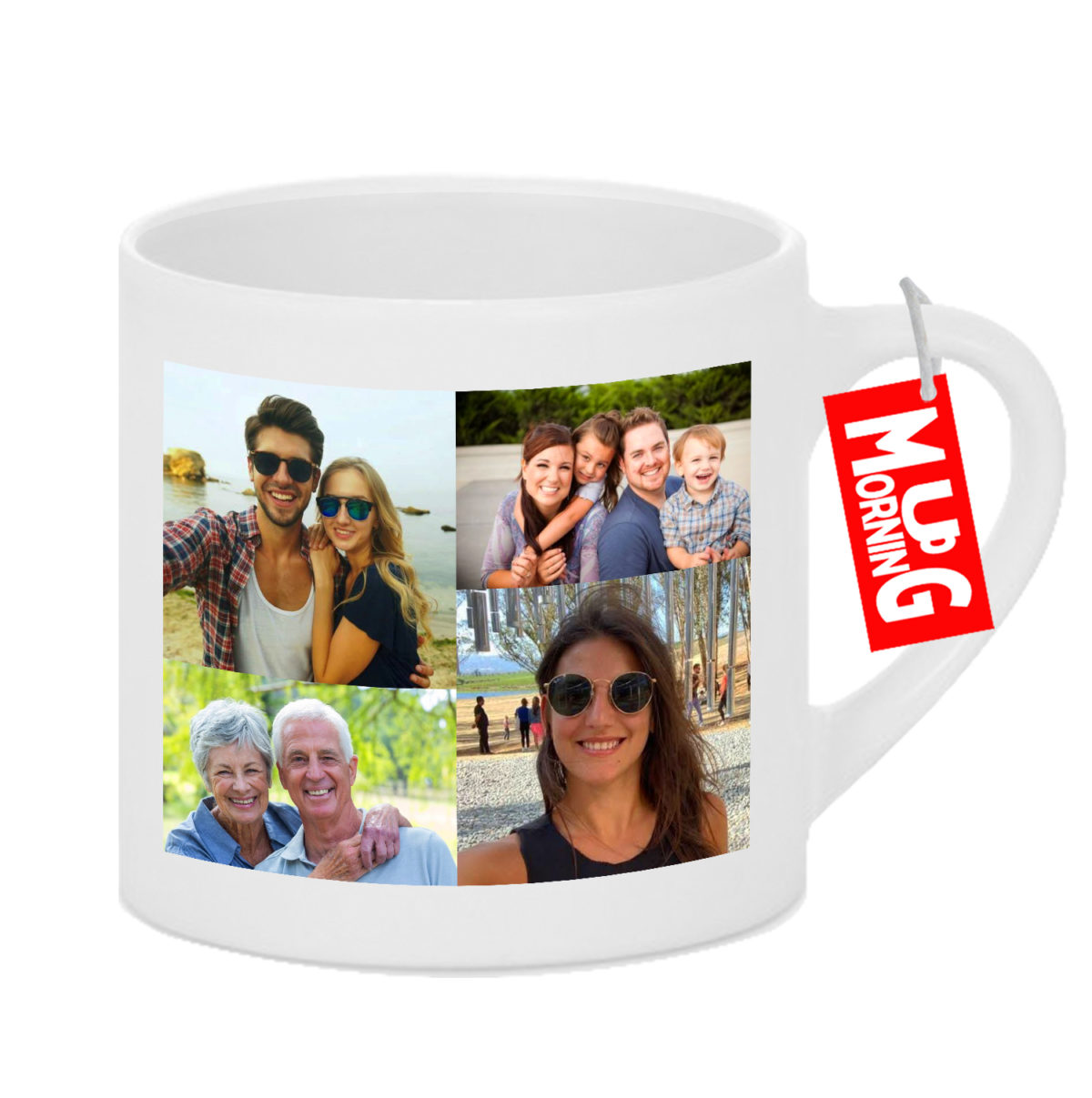 Personalised White Tea Mug With Photos, Text Or Logo