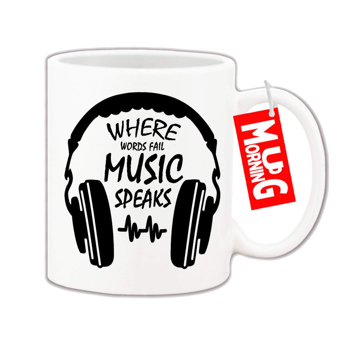 Music Mug - Where Words Fail Music Speaks