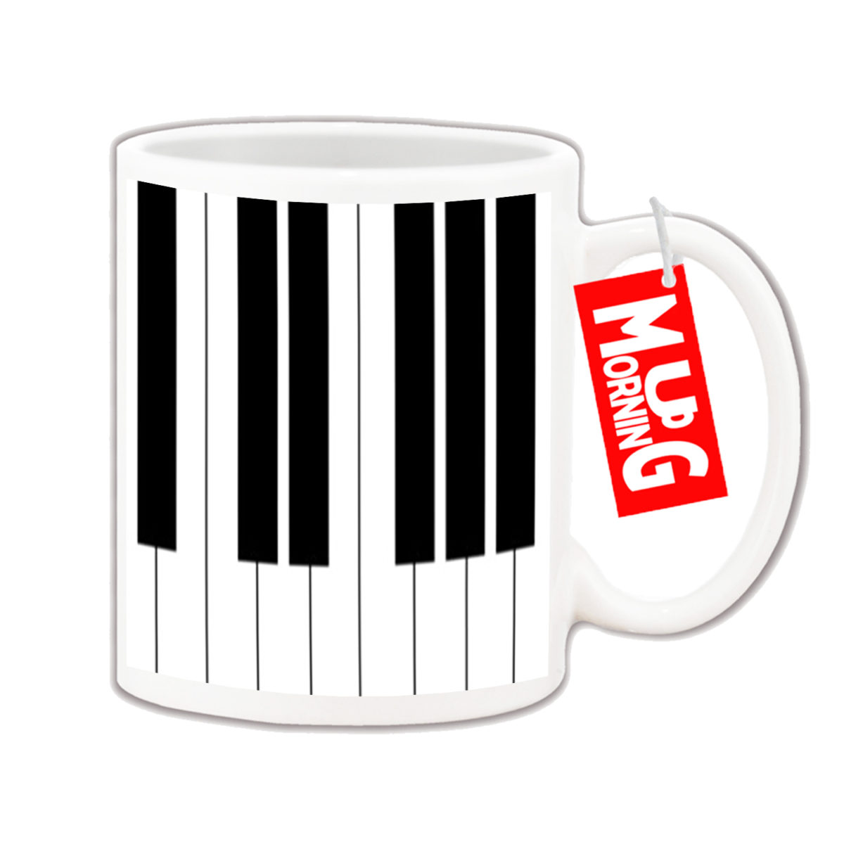 Music Mug For Pianist - Piano Keys