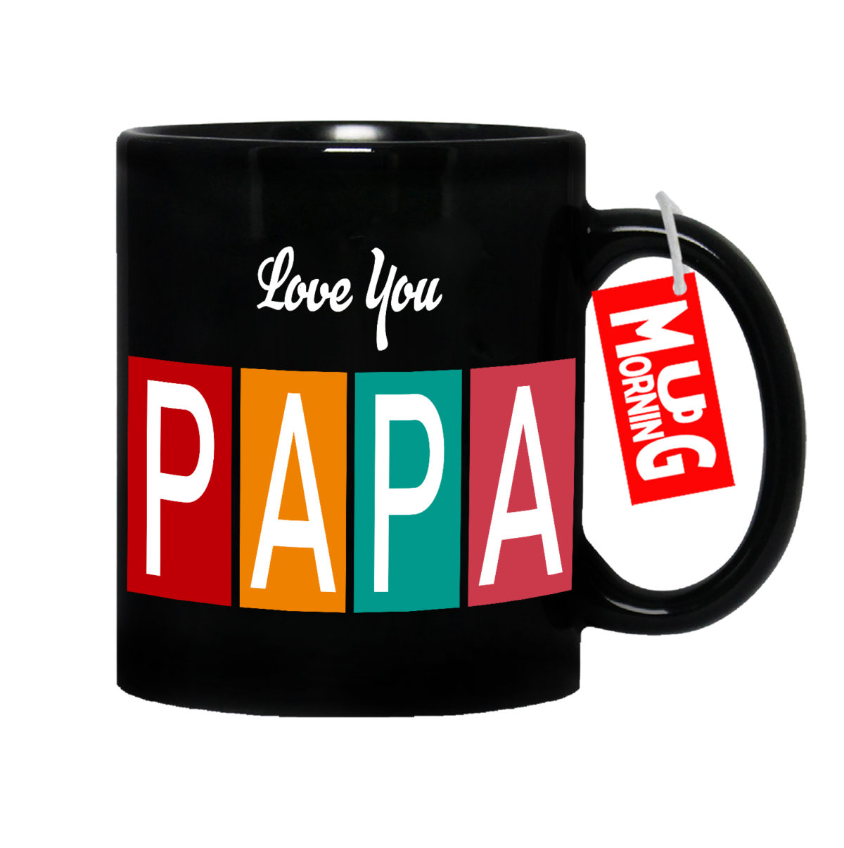 Mug For Papa (Black) - Love You Papa